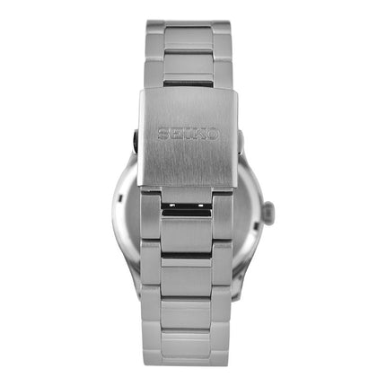 Seiko SUR569P1 Discover More Men Black Dial Stainless Steel Strap