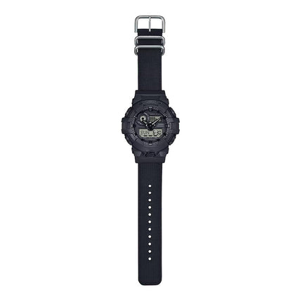 Casio G-Shock GA-700BCE-1ADR Utility Black Series Digital Analog Dial Black CORDURA Cloth Band
