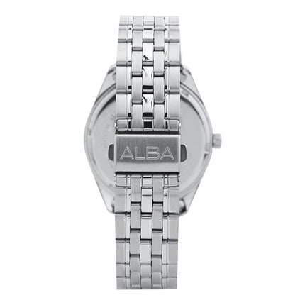 Alba AS9Q91X1 Men Silver Dial Stainless Steel Strap