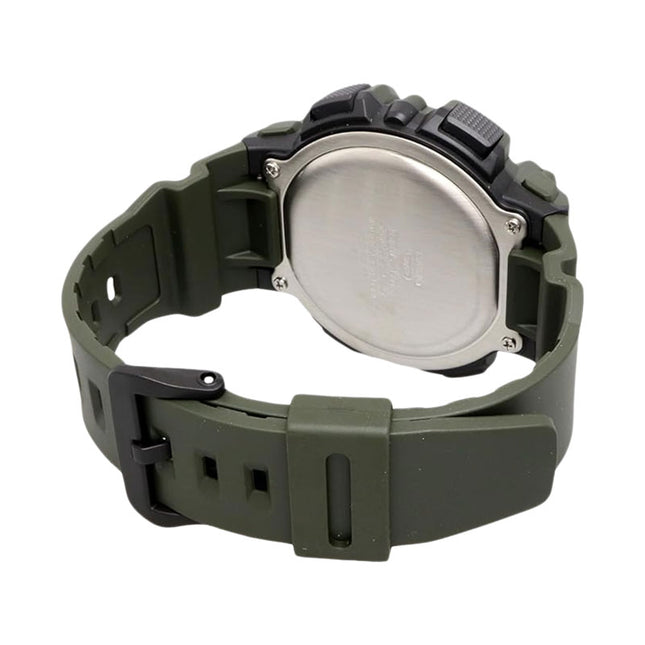 Casio General WS-1500H-3BVDF Men Illuminator Digital Dial Green Resin Band