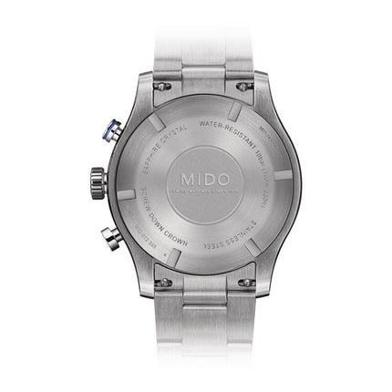 Mido Multifort M053.417.11.041.00 Chronograph Blue Dial Stainless Steel Strap