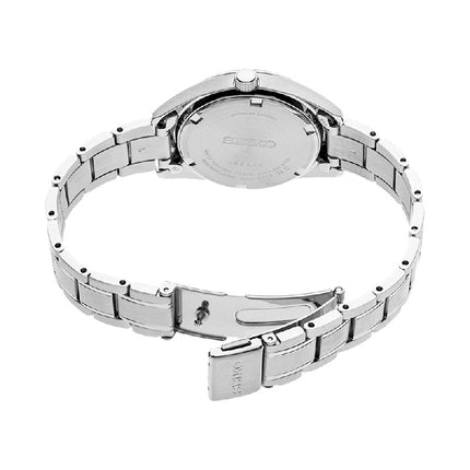 Seiko Classic SUR633P1 Ladies Silver Dial Stainless Steel Strap
