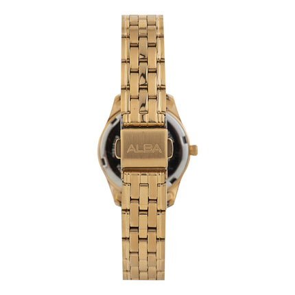 Alba ARX136X1 Ladies Gold Dial Gold Stainless Steel Strap