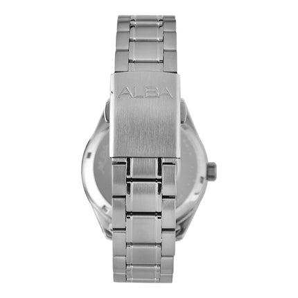 Alba Mechanical AL4153X1 Automatic Men Silver White Dial Stainless Steel Strap