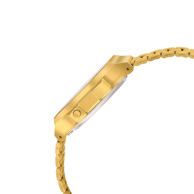 Casio General A168WERG-2ADF Vintage Digital Dial Gold Stainless Steel Band