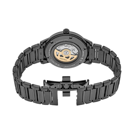 Seiko Presage SRPJ15J1 Cocktail Time Black Velvet Automatic Black Dial Black Stainless Steel Strap