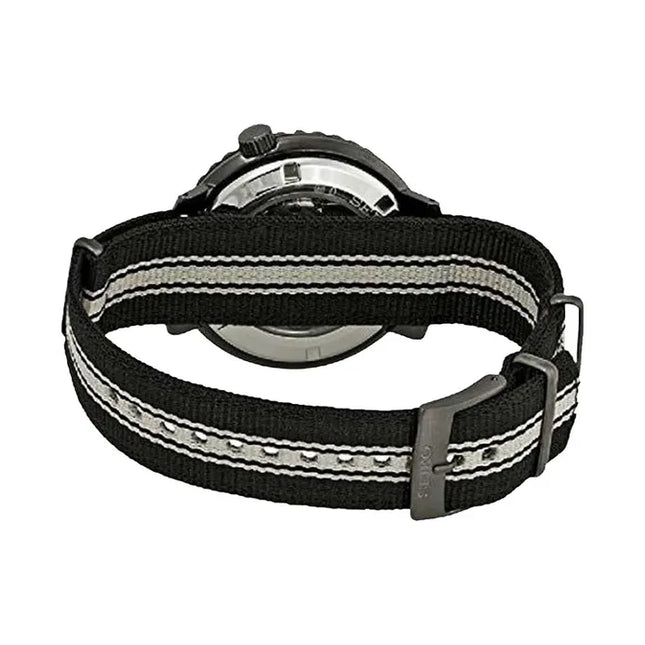 Seiko 5 Sports SRPC67K1 Bottle Cap Automatic Black Dial Dual Tone Nylon Strap