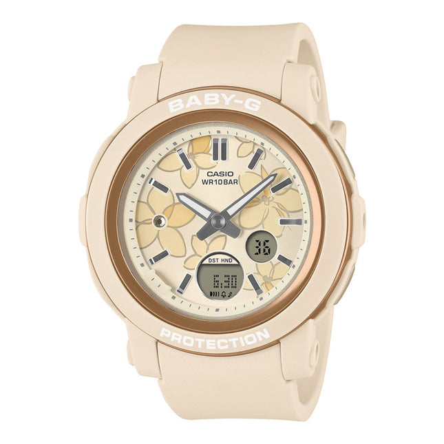 Casio Baby-G BGA-290FL-4ADR Flower Digital Analog Dial Light Pink Resin Band