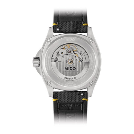 MIDO Multifort TV Big Date M049.526.17.081.01 Grey Gradient Dial Black Fabric Strap