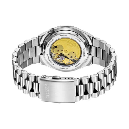 Citizen Mechanical NJ0151-88Z Automatic Men Tsuyosa Orange Dial Stainless Steel Strap