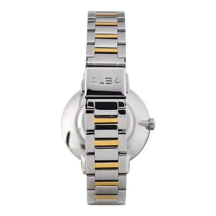 Alba Fashion AH8755X1 Ladies Light Champagne Dial Dual Tone Stainless Steel Strap