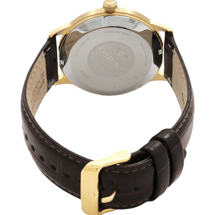 Orient Bambino TAC00003W Automatic White Dial Brown Leather Strap