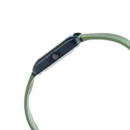 Casio General MTP-B175-3BVDF Men Black Dial Green Resin Band