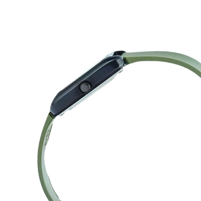 Casio General MTP-B175-3BVDF Men Black Dial Green Resin Band