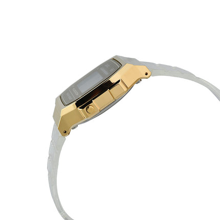 Casio General A168XESG-9ADF Vintage Gold Digital Dial Transparent Resin Band
