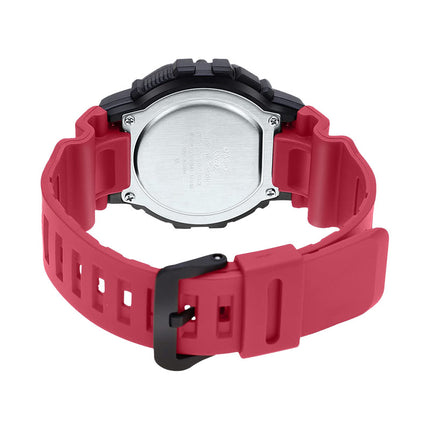 Casio General WS-1400H-4AVDF Illuminator Sports Gear Digital Dial Red Resin Band