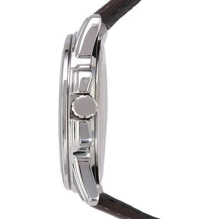 Casio General MTP-1314L-7AVDF Enticer White Dial Dark Brown Leather Band