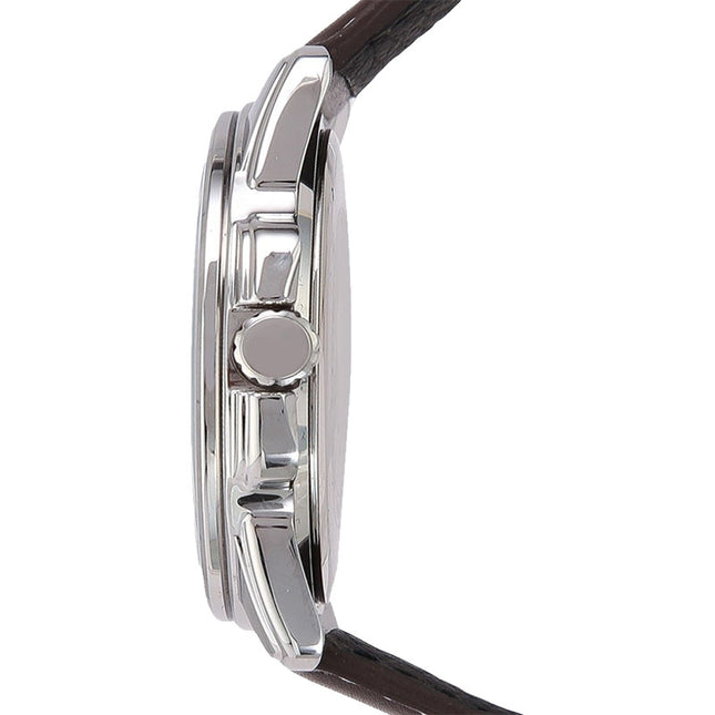 Casio General MTP-1314L-7AVDF Enticer White Dial Dark Brown Leather Band