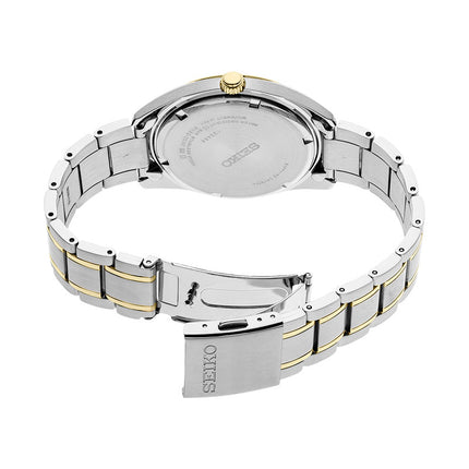 Seiko Classic SUR312P1 Discover More White Dial Dual Tone Stainless Steel Strap