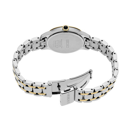 Seiko Ladies SRZ550P1 Cream Sparkle Effect Dial Dual Tone Stainless Steel Strap