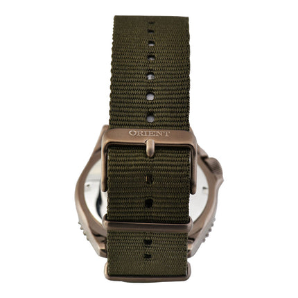 Orient Sports RA-AC0K04E Automatic Green Dial Green Army Nylon Strap