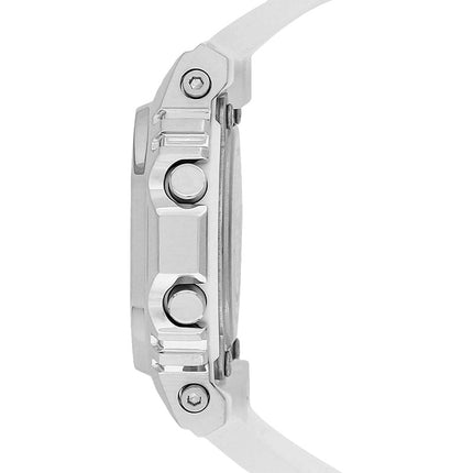 Casio G-Shock GM-S5600SK-7DR Square Metal Covered Ladies Digital Dial White Clear Resin Band