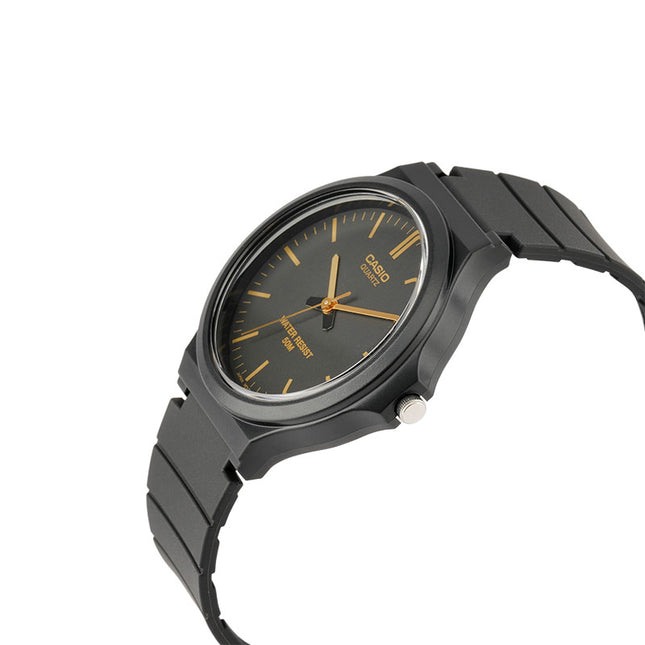 Casio General MW-240-1E2VDF Men Analog Black Dial Black Resin Band