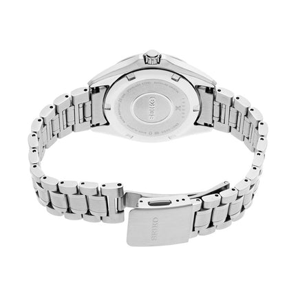 Seiko Prospex SUR607J1 Ladies Sea Marine Mother Of Pearl Aqua Blue Dial Stainless Steel Strap