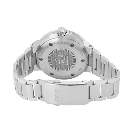 Oris Aquis 01-743-7733-4159-07-8-24-05PEB Small Second Date Black Dial Stainless Steel Strap