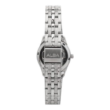 Alba ARX129X1 Ladies Black Dial Stainless Steel Strap
