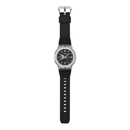 Casio G-Shock GM-2100M-1ADR CasiOak Modern Industrial Digital Analog Dial Black Resin Band