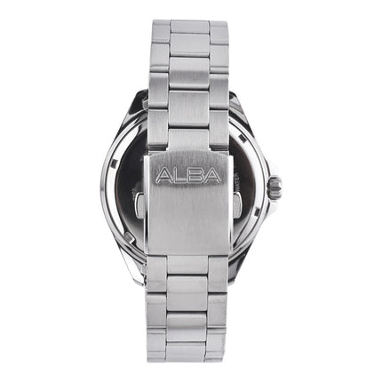 Alba Active AS9V57X1 Men Black Dial Stainless Steel Strap