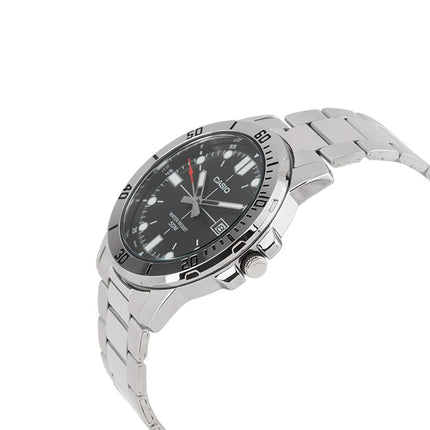 Casio General MTP-VD01D-1EVUDF Enticer Men Black Dial Stainless Steel Band