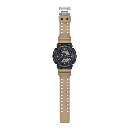 Casio G-Shock GA-110TU-1A5DR Two Tone Utility Color Digital Analog Dial Sand Khaki Resin Band