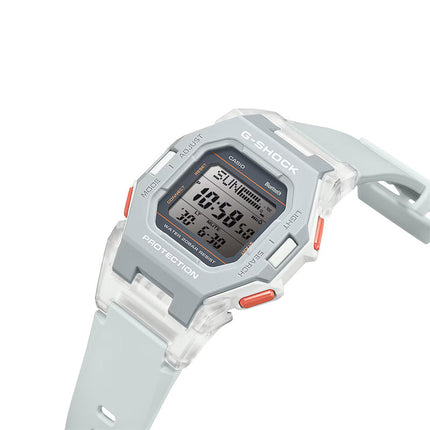 Casio G-Shock GD-B500S-8DR Compact White Transparent Resin Band With Translucent Band Connectors