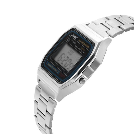 Casio General A158WA-1DF Digital Dial Stainless Steel Band