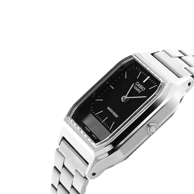 Casio General AQ-230A-1DMQ Digital Analog Dial Stainless Steel Band