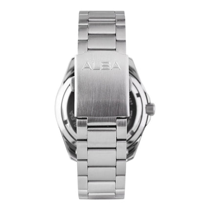 Alba Mechanical AL4575X1 Automatic Men Blue Patterned Dial Stainless Steel Strap