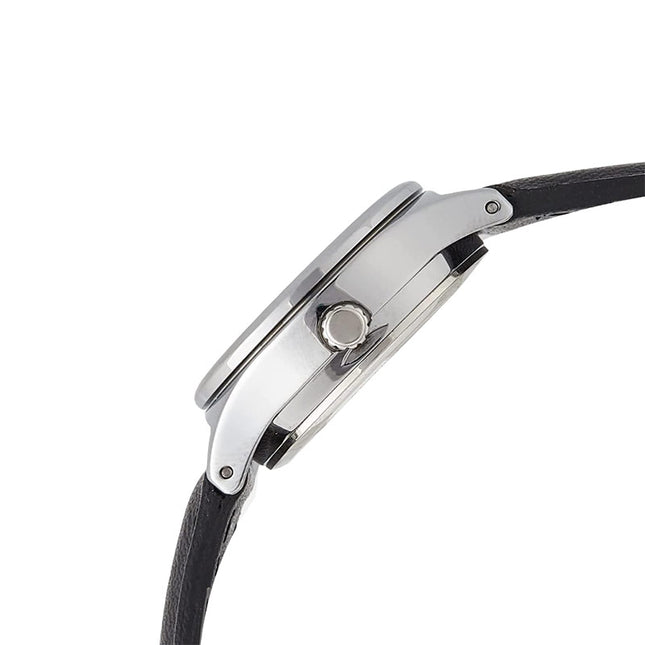 Casio General LTP-V006L-1B2UDF Ladies Black Dial Black Leather Band