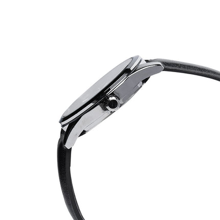 Casio General MTP-VD03L-1AUDF Men Black Dial Black Leather Band
