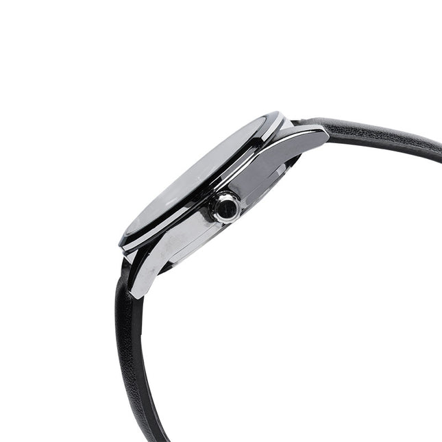 Casio General MTP-VD03L-1AUDF Men Black Dial Black Leather Band