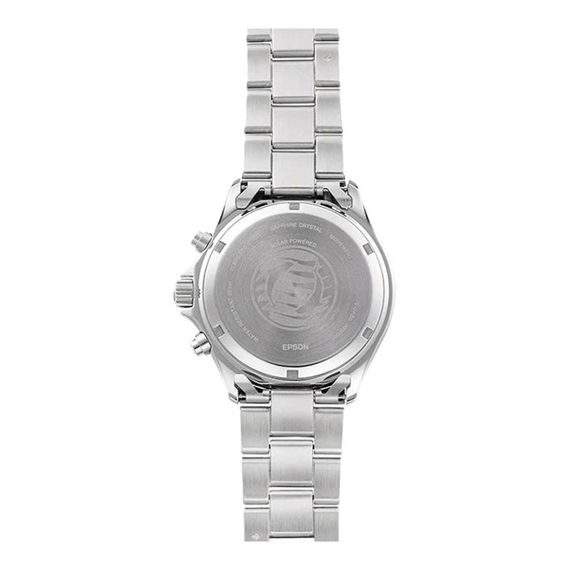 Orient Sports RA-TX0202B Men Chronograph Dual Tone Dial Metal Strap