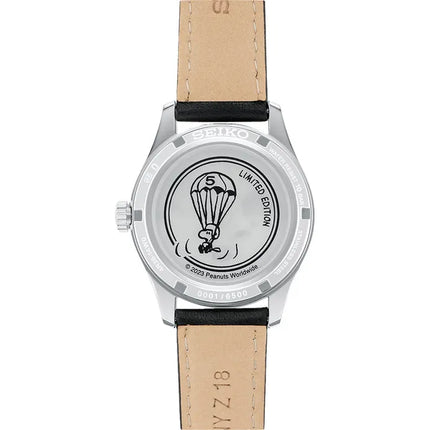 Seiko 5 Sports SRPK27K1 SKX Sense Style 55th Anniversary PEANUTS Leather Strap Limited Edition