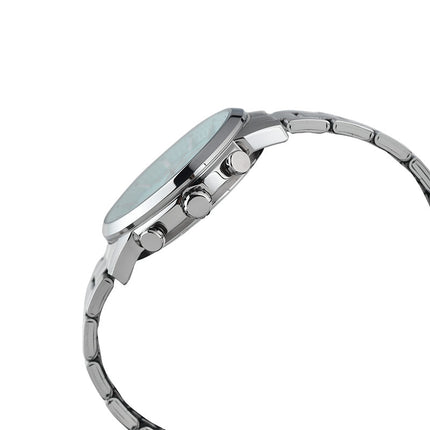 Casio General MTP-E510D-2AVDF Chronograph Men Baby Blue Dial Stainless Steel Band