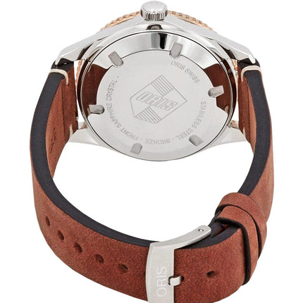 Oris Divers 01-733-7747-4354-07-5-17-45 Sixty-Five Black Dial Brown Leather Strap