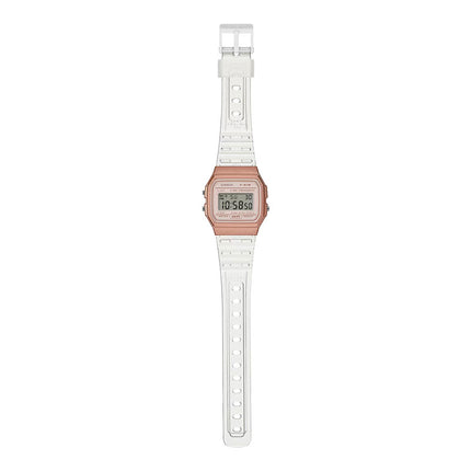 Casio General F-91WS-7A3DF Rose Gold Digital Dial Transparency Resin Band