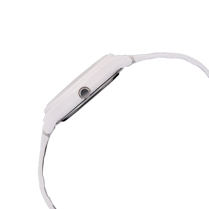 Casio General LQ-24B-7BDF Pop Ladies Analog White Dial White Resin Band