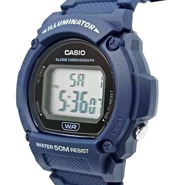 Casio General W-219H-2AVDF Digital Dial Blue Resin Band