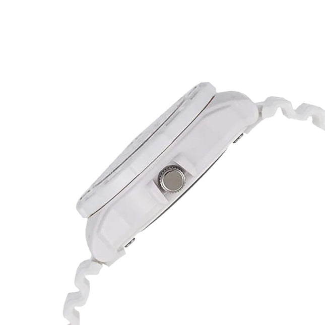 Casio General LRW-200H-7E2VDF Water Resistant 100M Dual Tone Dial White Resin Band