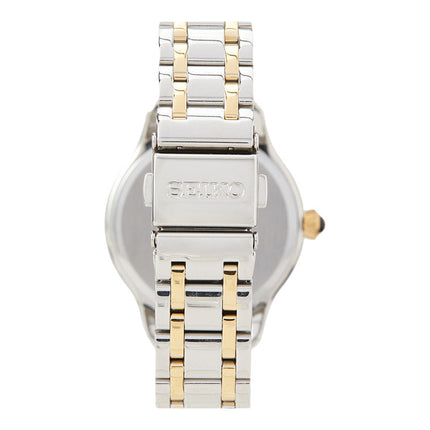 Seiko Ladies SRZ544P1 Diamond Nacre Mother Of Pearl Dial Dual Tone Stainless Steel Strap